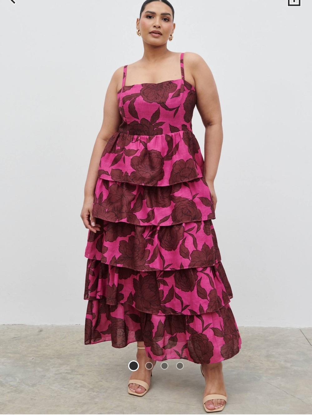 Pretty Lavish Curve Tiered Maxi